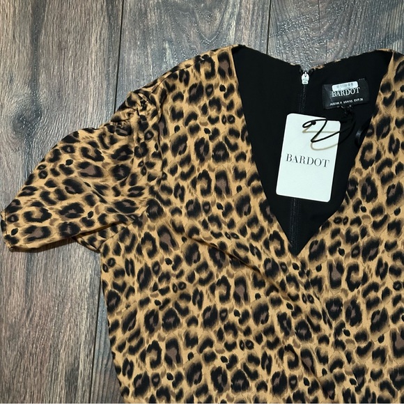 Bardot Nicola Midi dress in leopard print size 4 / XS - Picture 12 of 15
